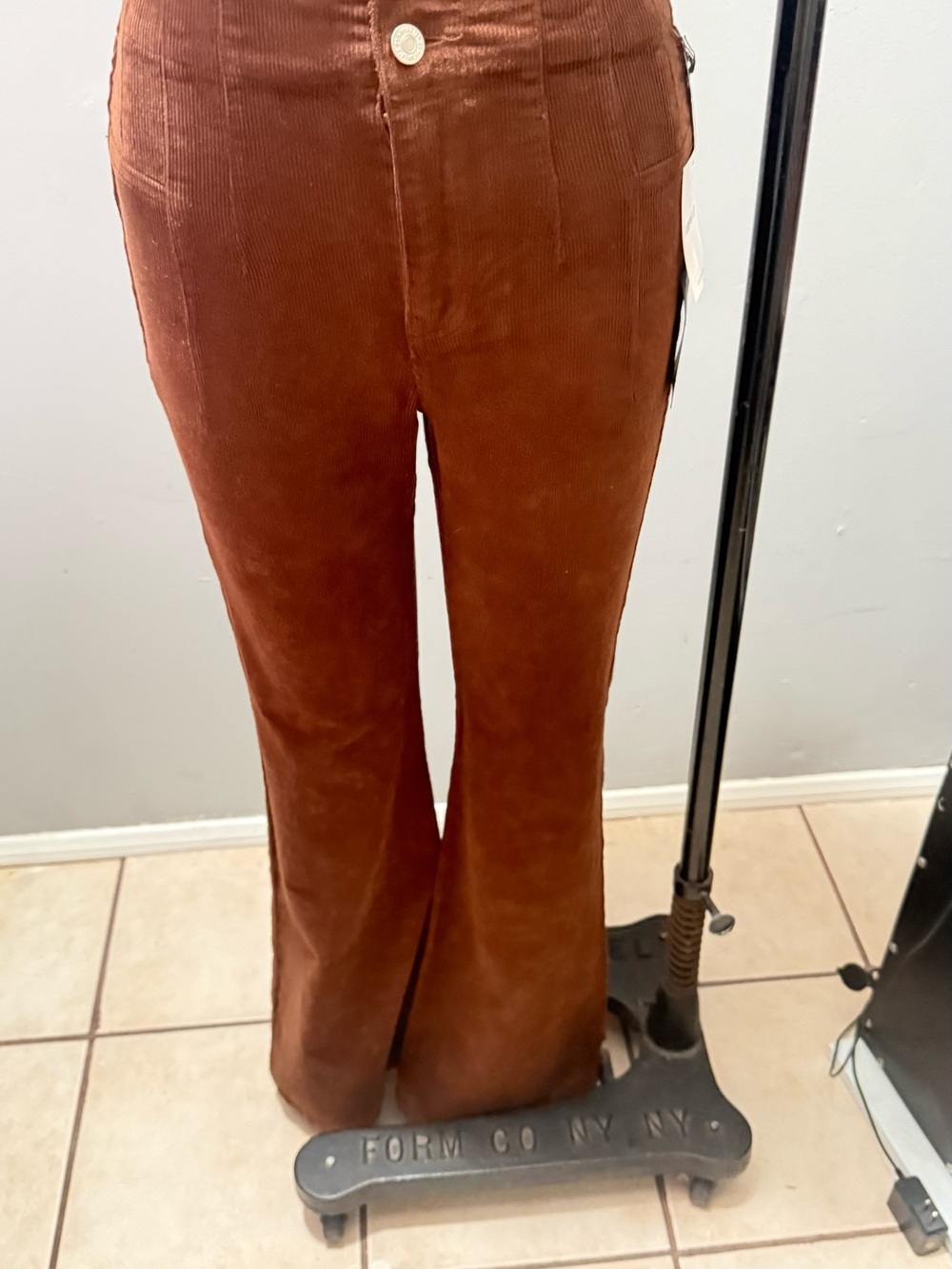Chocolate Corduroy pants very retro old school style straight leg - Picture 8 of 10